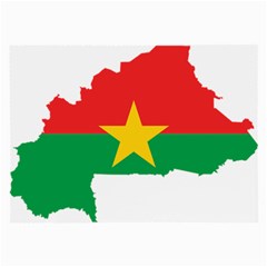 Burkina Faso Flag Map Geography Large Glasses Cloth by Sapixe