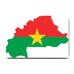 Burkina Faso Flag Map Geography Small Doormat  by Sapixe