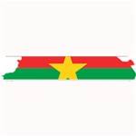 Burkina Faso Flag Map Geography Small Bar Mats 24 x4  Bar Mat