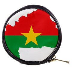 Burkina Faso Flag Map Geography Mini Makeup Bag by Sapixe