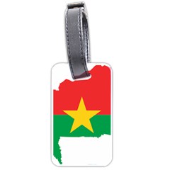 Burkina Faso Flag Map Geography Luggage Tag (one Side) by Sapixe