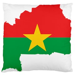 Burkina Faso Flag Map Geography Large Cushion Case (one Side) by Sapixe