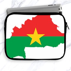 Burkina Faso Flag Map Geography Apple Ipad 2/3/4 Zipper Cases by Sapixe