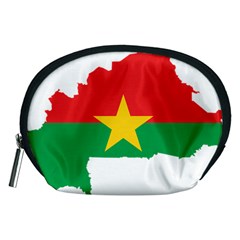 Burkina Faso Flag Map Geography Accessory Pouch (medium) by Sapixe