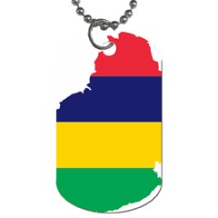 Mauritius Flag Map Geography Dog Tag (two Sides) by Sapixe