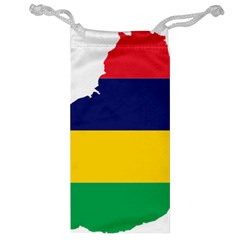 Mauritius Flag Map Geography Jewelry Bag by Sapixe