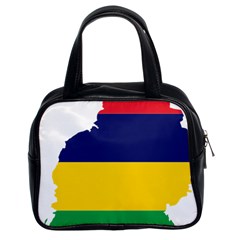 Mauritius Flag Map Geography Classic Handbag (two Sides) by Sapixe