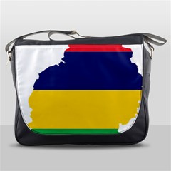 Mauritius Flag Map Geography Messenger Bag