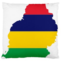 Mauritius Flag Map Geography Large Flano Cushion Case (one Side) by Sapixe