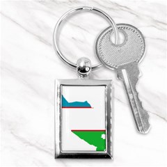 Borders Country Flag Geography Map Key Chain (rectangle) by Sapixe