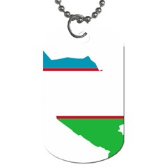 Borders Country Flag Geography Map Dog Tag (two Sides) by Sapixe