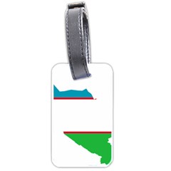 Borders Country Flag Geography Map Luggage Tag (one Side) by Sapixe