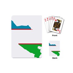 Borders Country Flag Geography Map Playing Cards Single Design (mini) by Sapixe