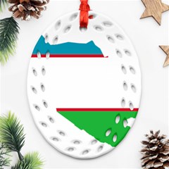 Borders Country Flag Geography Map Oval Filigree Ornament (two Sides) by Sapixe