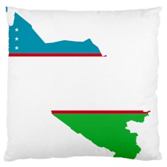 Borders Country Flag Geography Map Large Cushion Case (one Side) by Sapixe