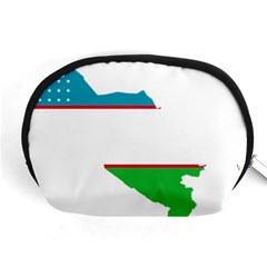 Borders Country Flag Geography Map Accessory Pouch (medium) by Sapixe