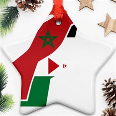 Western Sahara Flag Map Geography Ornament (star) by Sapixe