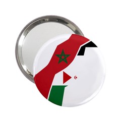 Western Sahara Flag Map Geography 2 25  Handbag Mirrors by Sapixe