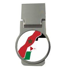 Western Sahara Flag Map Geography Money Clips (round)  by Sapixe