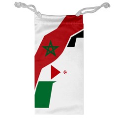 Western Sahara Flag Map Geography Jewelry Bag by Sapixe