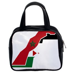 Western Sahara Flag Map Geography Classic Handbag (two Sides) by Sapixe