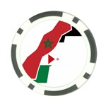 Western Sahara Flag Map Geography Poker Chip Card Guard (10 pack) Front