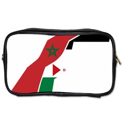 Western Sahara Flag Map Geography Toiletries Bag (one Side) by Sapixe