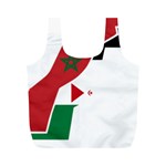 Western Sahara Flag Map Geography Full Print Recycle Bag (M) Front