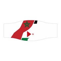 Western Sahara Flag Map Geography Stretchable Headband by Sapixe