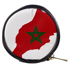 Morocco Flag Map Geography Outline Mini Makeup Bag by Sapixe