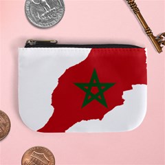 Morocco Flag Map Geography Outline Mini Coin Purse by Sapixe