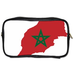 Morocco Flag Map Geography Outline Toiletries Bag (two Sides) by Sapixe