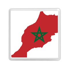 Morocco Flag Map Geography Outline Memory Card Reader (square) by Sapixe