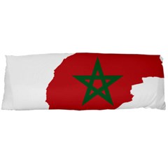 Morocco Flag Map Geography Outline Body Pillow Case Dakimakura (two Sides) by Sapixe