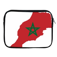 Morocco Flag Map Geography Outline Apple Ipad 2/3/4 Zipper Cases by Sapixe