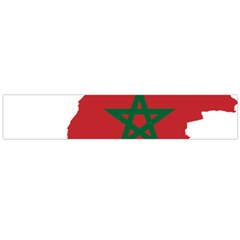 Morocco Flag Map Geography Outline Large Flano Scarf  by Sapixe