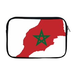 Morocco Flag Map Geography Outline Apple Macbook Pro 17  Zipper Case by Sapixe