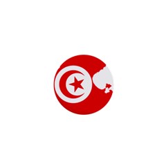 Tunisia Flag Map Geography Outline 1  Mini Magnets by Sapixe