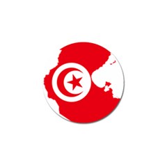 Tunisia Flag Map Geography Outline Golf Ball Marker (10 Pack) by Sapixe