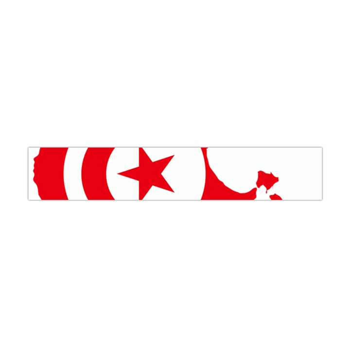 Tunisia Flag Map Geography Outline Flano Scarf (Mini)