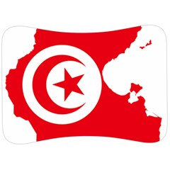 Tunisia Flag Map Geography Outline Velour Seat Head Rest Cushion by Sapixe