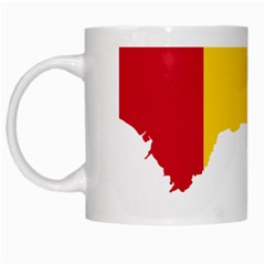 Guinea Flag Map Geography Outline White Mugs by Sapixe