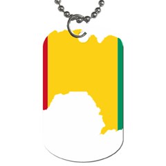 Guinea Flag Map Geography Outline Dog Tag (two Sides) by Sapixe