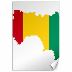 Guinea Flag Map Geography Outline Canvas 20  X 30  by Sapixe