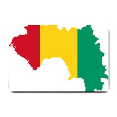 Guinea Flag Map Geography Outline Small Doormat  by Sapixe