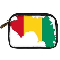 Guinea Flag Map Geography Outline Digital Camera Leather Case by Sapixe