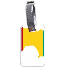 Guinea Flag Map Geography Outline Luggage Tag (one Side) by Sapixe