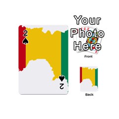 Guinea Flag Map Geography Outline Playing Cards 54 Designs (mini)