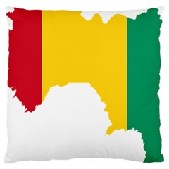 Guinea Flag Map Geography Outline Large Cushion Case (two Sides) by Sapixe