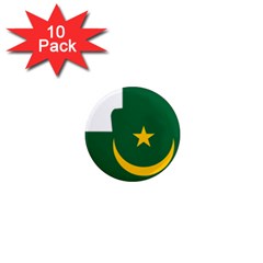 Mauritania Flag Map Geography 1  Mini Magnet (10 Pack)  by Sapixe